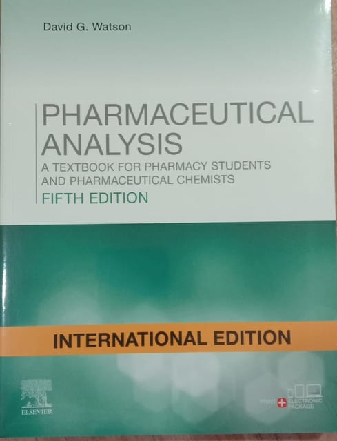 Pharmaceutical Analysis 5th Edition 2020 by David G. Watson
