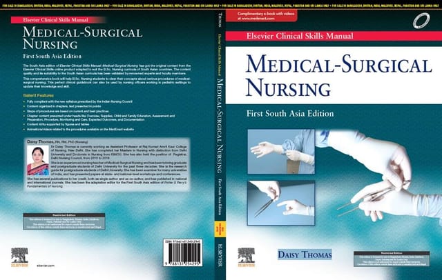 Elsevier Clinical Skills Manual (Volume 2) Medical Surgical Nursing 1st South Asia Edition 2020 by Thomas