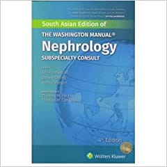 The Washington Manual Subspeciality Consult Series- Nephrology 4th Edition 2020 by Stephen cheng Tarek Alhamad