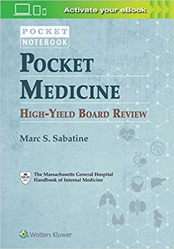 Pocket Medicine High Yield Board Review (Pocket Notebook) 2020 by Dr. Marc S Sabatine