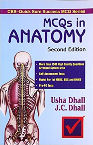 MCQs in Anatomy 2nd Edition 2020 by Usha Dhall