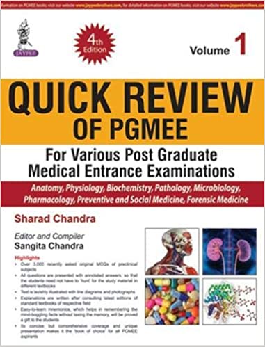 Quick Review of PGMEE (Volume 1) 4th Edition 2016 by Sharad Chandra