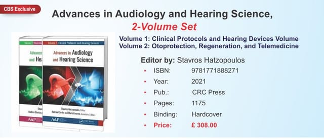 Advances in Audiology and Hearing Science (2 Volume Set) 2021 by Stavros Hatzopoulos