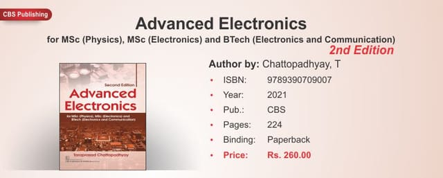 Advanced Electronics 2nd Edition 2021 by T. Chattopadhyay