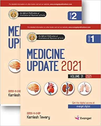 Medicine Update 2021 (Volume-31) 2 Volume Set by Dr Kamlesh Tewary