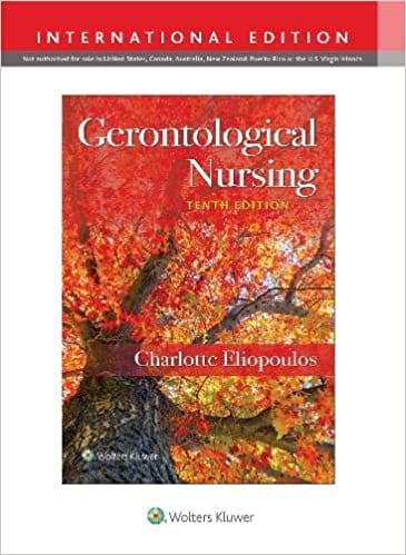 Gerontological Nursing 10th Edition 2021 By Charlotte Eliopoulos