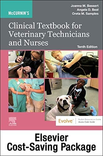 McCurnin's Clinical Textbook for Veterinary Technicians and Nurses Textbook and Workbook Package 10th edition 2021 by Bassert