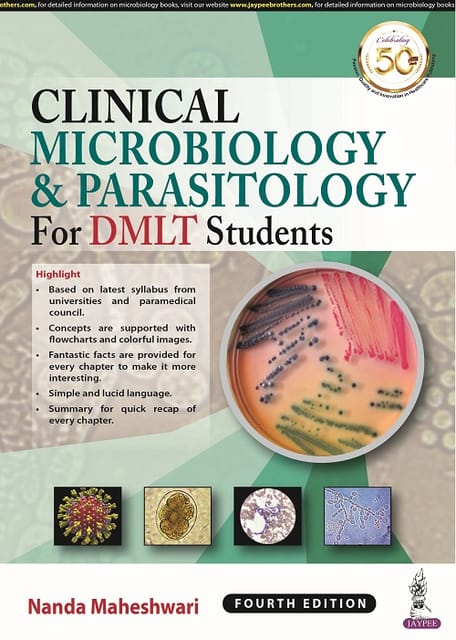Clinical Microbiology & Parasitology for DMLT Students 4th Edition 2022 By Nanda Maheshwari
