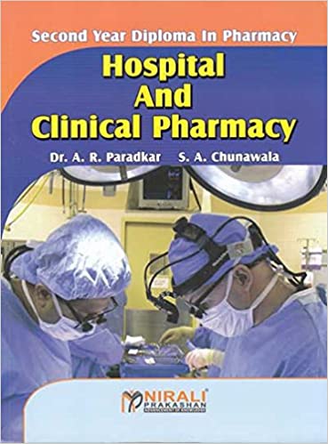 Nirali Prakashan Hospital And Clinical Pharmacy By A R Paradkar