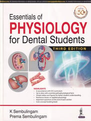 Essentials of Physiology for Dental Students 3rd Edition 2021 by K Sembulingam