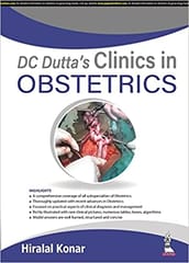 DC Duttas Clinics in Obstetrics 1st Reprint Edition 2024 By Hiralal Konar