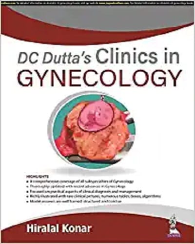 DC Dutta Clinics in Gynecology 1st Edition 2022 By Hiralal Konar