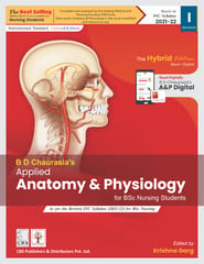 B D Chaurasia Applied Anatomy & Physiology for BSc Nursing Students 1st  Edition 2021 By Krishna Garg