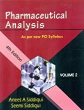 Pharmaceutical Analysis As Per New Pci Syllabus Vol 2 4Ed (Pb 2019)  By Anees A Siddiqui, Seemi Siddiqui