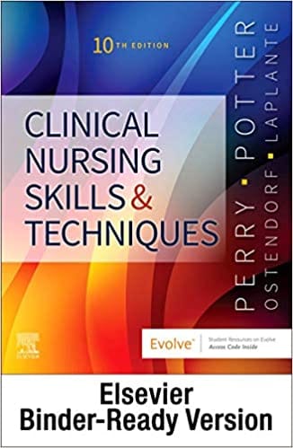 Clinical Nursing Skills and Techniques Text and Checklist Package 10th Edition 2021 By Perry