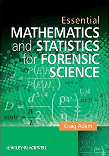 Essential Mathematics & Statistics for Forensic Science 2010 By Adam Publisher Wiley