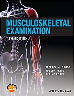 Musculoskeletal Examination 4th Edition 2016 By Gross J M Publisher Wiley