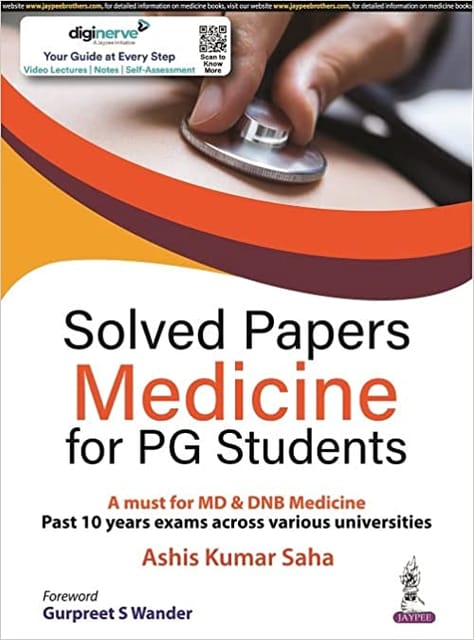 Solved Papers Medicine For Pg Students 1st Edition 2022 By Ashis Kumar Saha