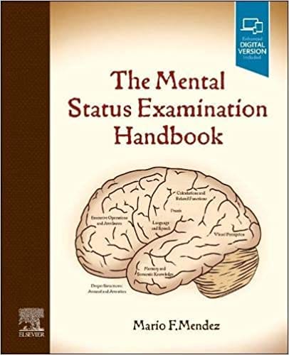The Mental Status Examination Handbook 1st Edition 2021 By Mendez