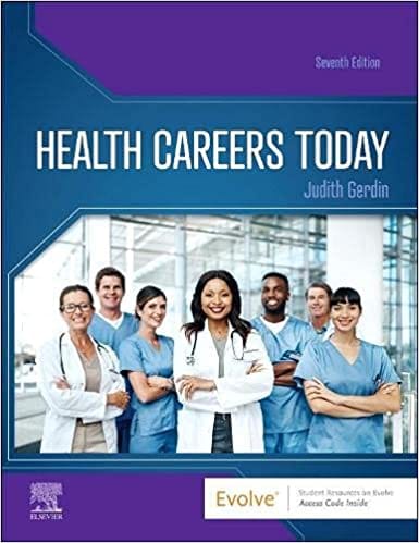 Health Careers Today 7th Edition 2022 By Judith Gerdin