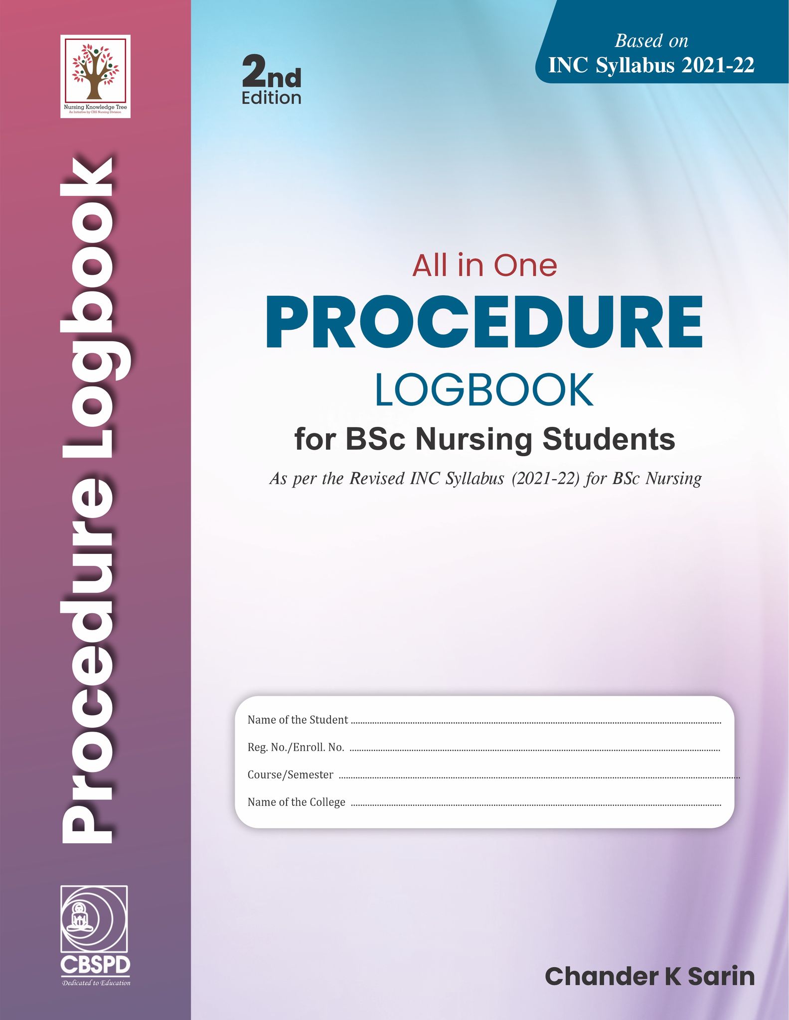 Procedure Notebook Procedure Log Book