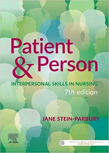 Patient And Person 7th Edition 2021 By Stein-Parbury J