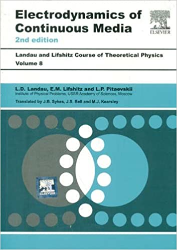 Course Of Theoretical Physics Vol 8 Electrodynamics Of Continuous Media 2nd Edition 2020 By Landau L D