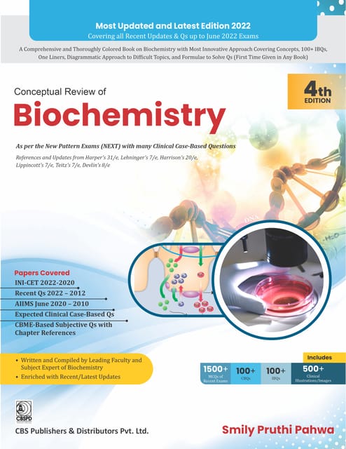 Conceptual Review of Biochemistry 4th Edition 2022 By Smily Pruthi Pahwa