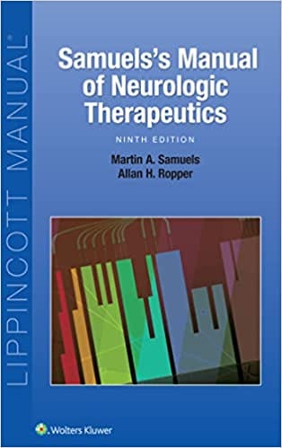 Samuelss Manual Of Neurologic Therapeutics 9th Edition 2017 By Samuels M A