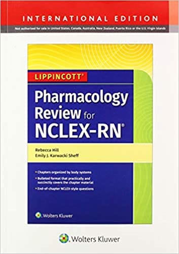 Lippincott Pharmacology Review For Nclex Rn 2020 By Hill R