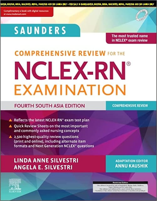 Saunders Comprehensive Review for the NCLEX-RN Examination 4 South Asia Edition 2022 By Annu Kaushik