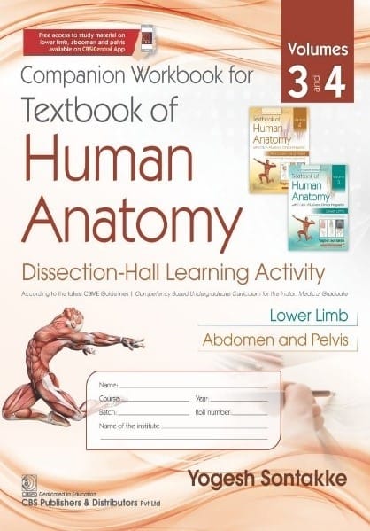 Companion Workbook for Textbook of Human Anatomy, Volumes 3 and 4 Dissection-Hall Learning Activity 1st Edition 2023 By Yogesh Sontakke