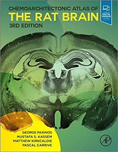 Chemoarchitectonic Atlas Of The Rat Brain With Access Code 3rd Edition 2022 by Paxinos G