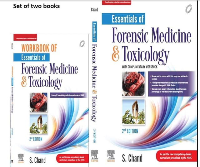 Essentials of Forensic Medicine and Toxicology Set of 2 Volumes 2nd Edition 2023 by Suresh Chand