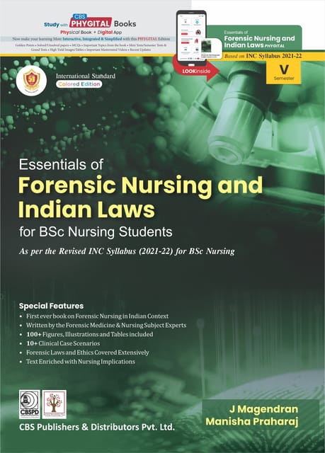 Essentials of Forensic Nursing and Indian Laws for BSc Nursing Students 1st Edition 2023 By J Magendran
