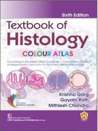 Textbook of Histology Colour Atlas 6th Edition 2023 By Krishna Garg