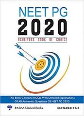 NEET PG 2020 (Achievers Book of Choice) 1st Edition 2020 by Kantamani Teja