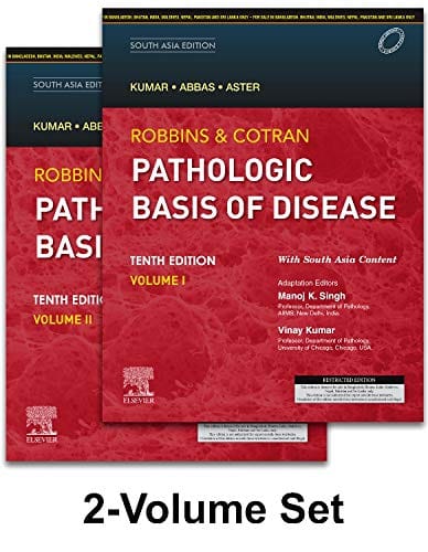 Robbins and Cotran Pathologic Basis of Disease (2 Volume Set) 10th South Asia Edition 2020 by Vinay Kumar