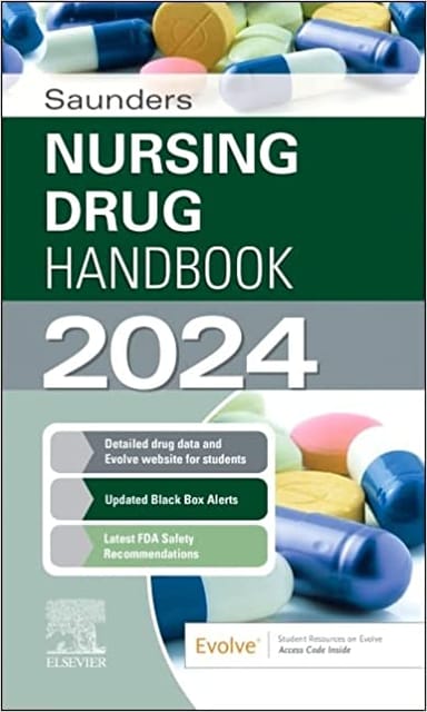 Saunders Nursing Drug Handbook 2024 With Access Code 2024 By Kizior