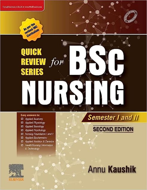 Quick Review Series for B.Sc Nursing 1st Year, 2nd Edition 2023 By Annu Kaushik