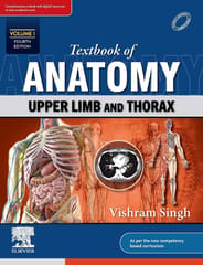 Textbook of Anatomy :Upper Limb and Thorax ( Volume 1) 4th 2023 by Vishram Singh
