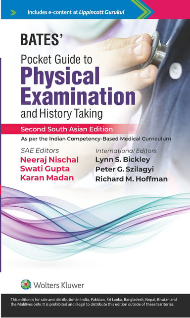 Bates' Pocket Guide to Physical Examination and History Taking 2nd South Asia Edition 2023 by Neeraj Nischal
