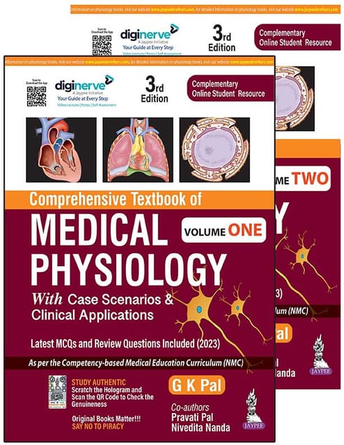 Comprehensive Textbook of MEDICAL PHYSIOLOGY 3rd Edition 2023 (2 Volume Set) By GK Pal