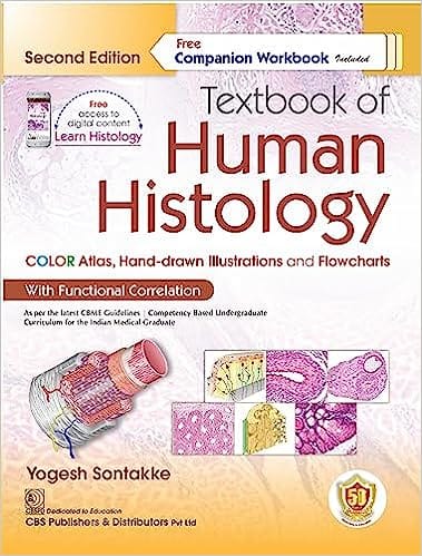 Textbook of Human Histology, Free Companion Workbook Included 2nd Edition 2023 By Yogesh Sontakke