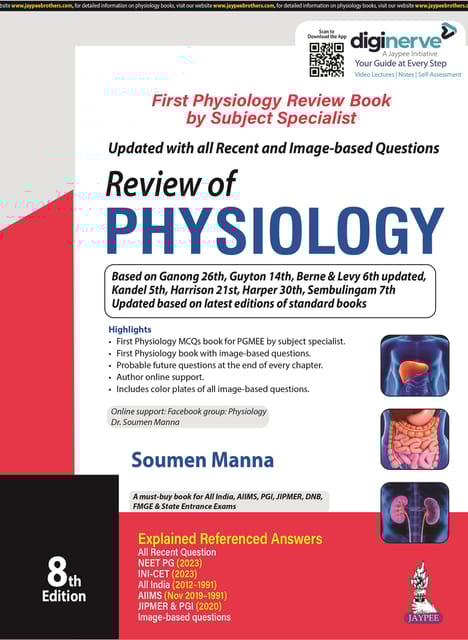 Review of Physiology 8th Edition 2023 By Soumen Manna