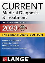 Current Medical diagnosis and treatment 62nd edition 2023 by papadakis(CMDT 2023)