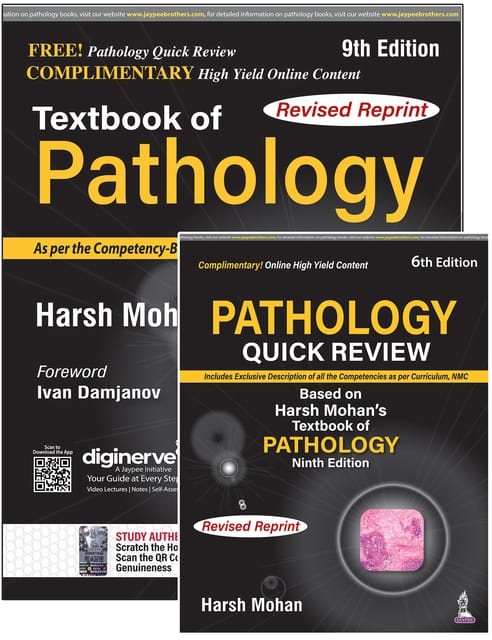 Textbook of Pathology 9th Revised Edition 2023 by Harsh Mohan with Free Pathology Quick Review