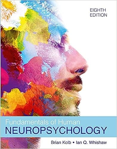 Fundamentals Of Human Neuropsychology 8th Edition 2021 By Kolb B