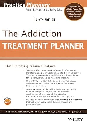 The Addiction Treatment Planner 6th Edition 2022 By Jongsma A E