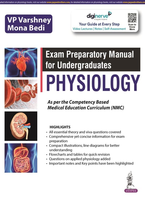 Exam Preparatory Manual for Undergraduates Physiology 1st Edition 2024 by VP Varshney